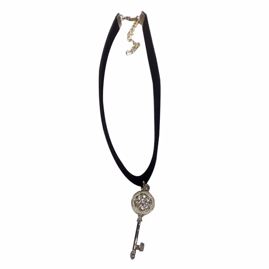 Fashion Fabric Jewelry Choker with Charm Rhinestones