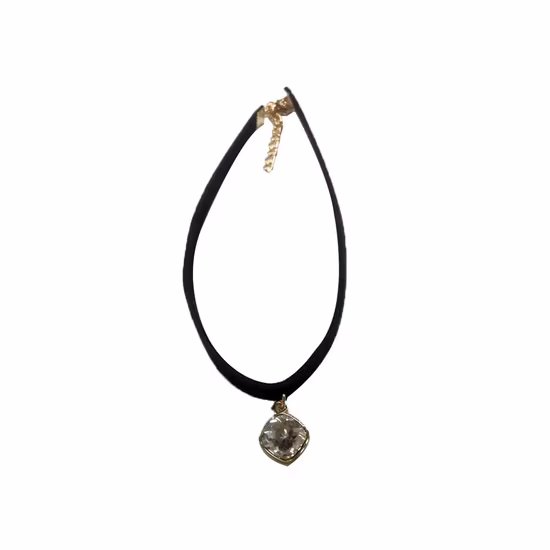 Fashion Fabric Jewelry Choker with Charm Rhinestones